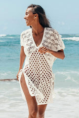 Gwen V-neck Crochet Cover-up