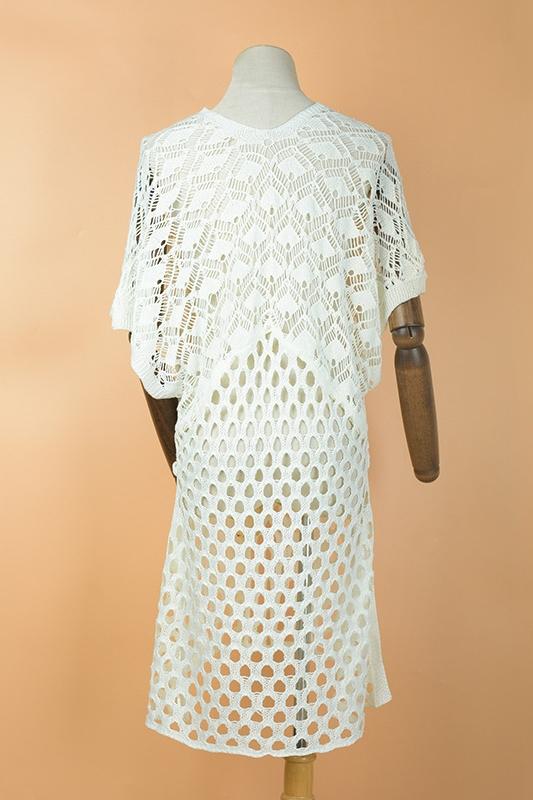 Gwen V-neck Crochet Cover-up