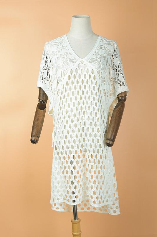 Gwen V-neck Crochet Cover-up