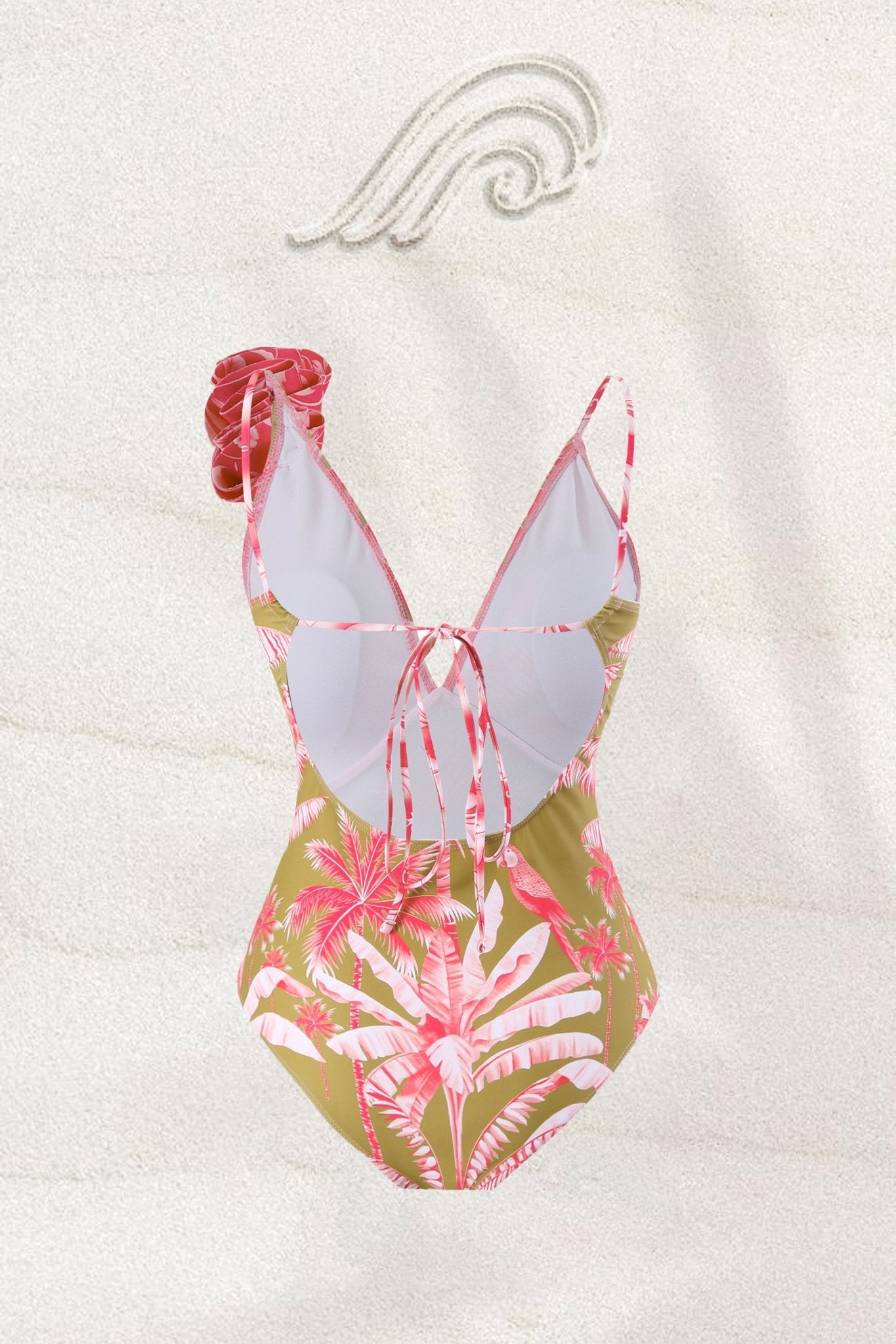 Karena Tropical Printed Two-pieces Swim Set