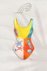 Mavis Ocean Printed Swimsuit