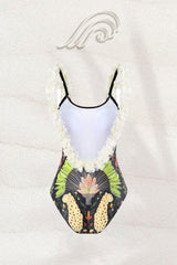 Paula Printed Gathered Two-pieces Swim Set