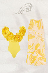 Susan Sculpt Flower Two-pieces Swim Set