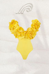 Susan Sculpt Flower Two-pieces Swim Set