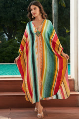 Tanya Rainbow Printed Maxi Kaftan