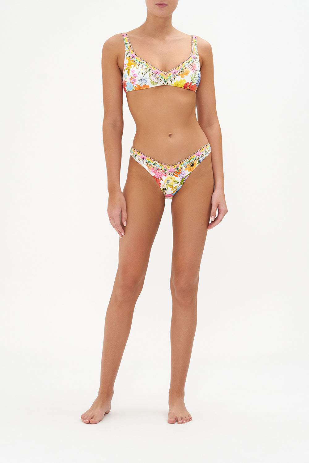 Thalia Printed Three-pieces Bikini Set