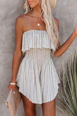 Neverending Summer Smocked Strapless Romper