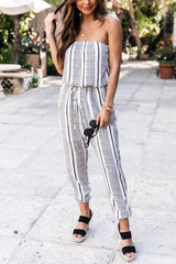 Statement Style Stripe Jumpsuit