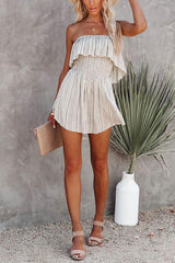 Neverending Summer Smocked Strapless Romper