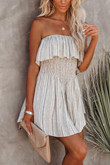 Neverending Summer Smocked Strapless Romper