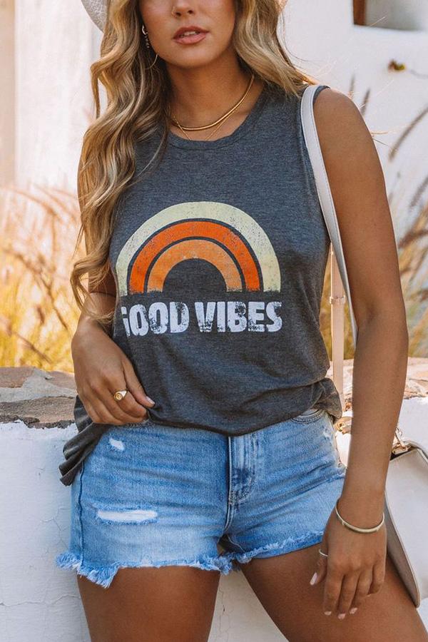 Good Vibes Strick-Tanktop